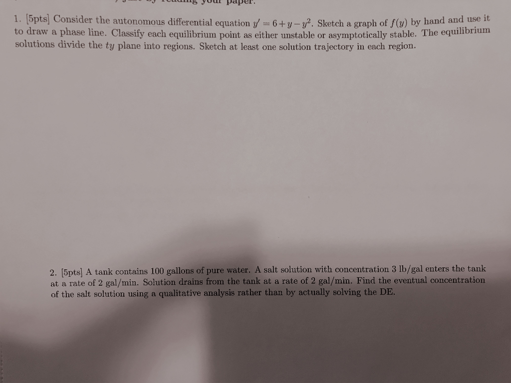 solved-our-paper-1-5pts-consider-the-autonomous-chegg