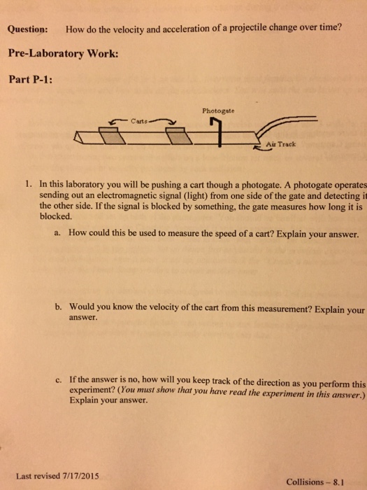 Solved: Question: How Do The Velocity And Acceleration Of | Chegg.com