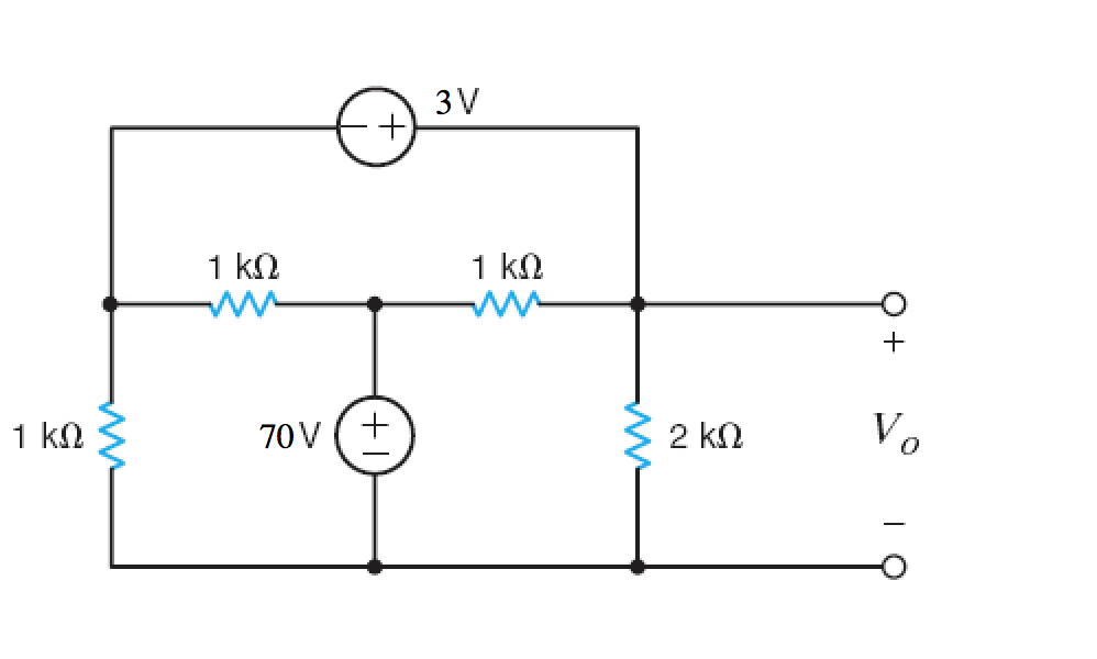 Solved Chapter 3, Problem 3.074 Find Vo in the circuit in | Chegg.com