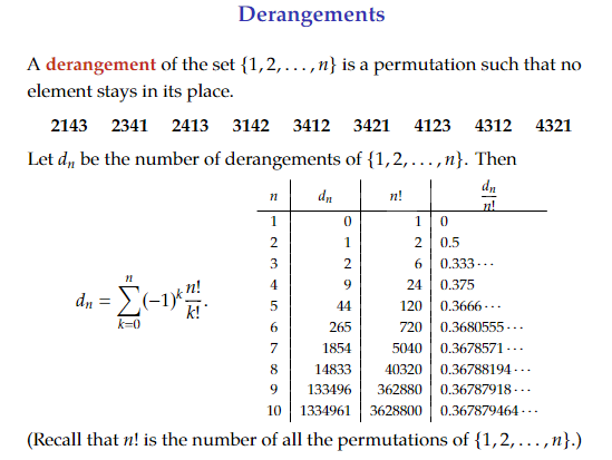 Solved Count the number of derangements of 5 elements in two | Chegg.com