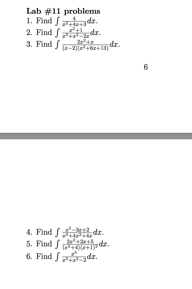 integration of x 3 x 4 3x 2 2 dx