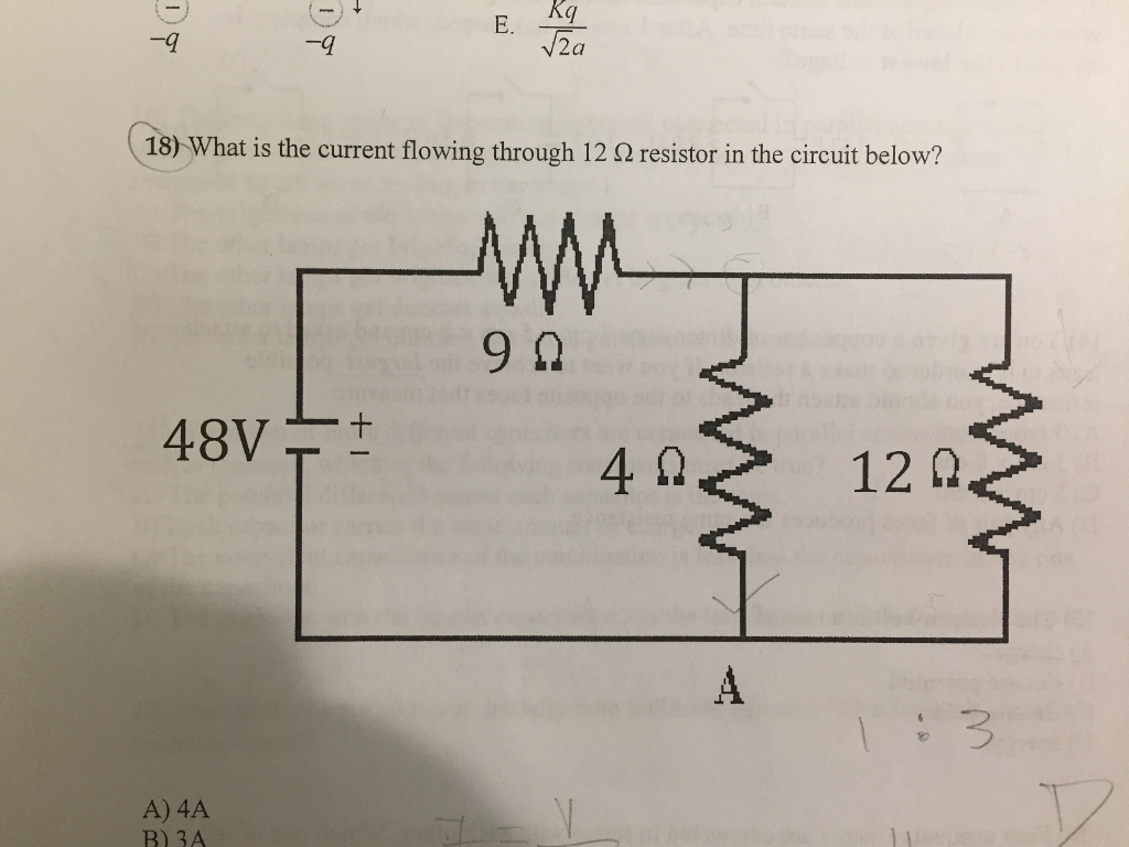 Solved What is the current flowing through 12 Ohms resistor | Chegg.com