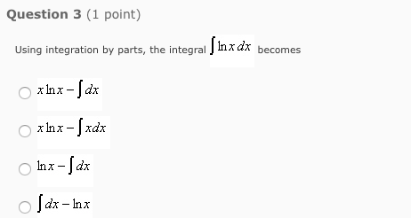 integration of ln x whole square