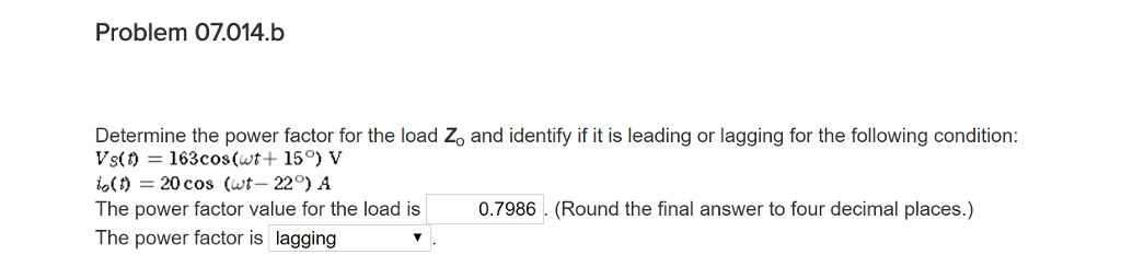 solved-problem-07-014-b-determine-the-power-factor-for-the-chegg