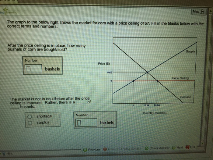 Solved The graph to the below right shows the market for com | Chegg.com