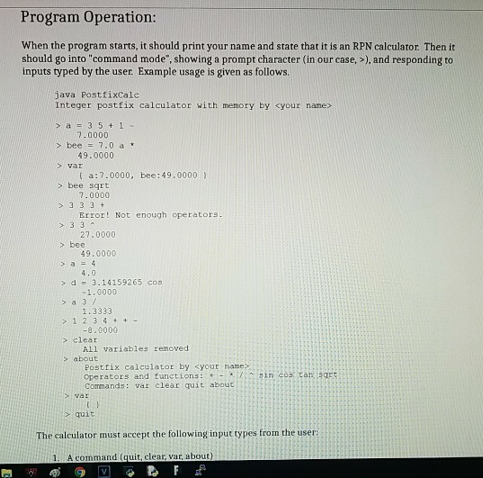 Solved Postfix notation: In a typical mathematical | Chegg.com