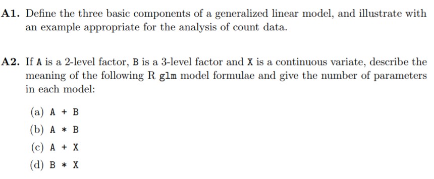 Solved A1. Define the three basic components of a | Chegg.com