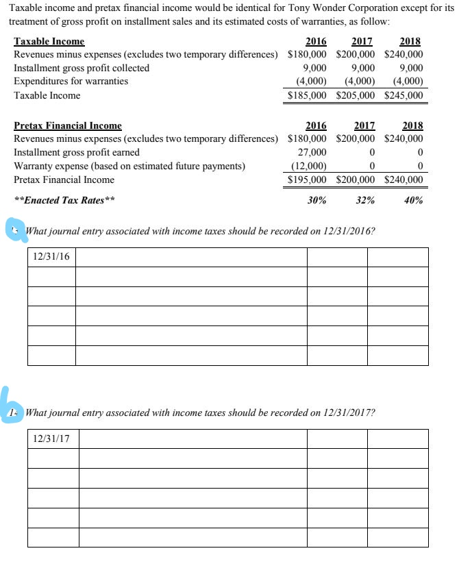 Solved Taxable and pretax financial would be