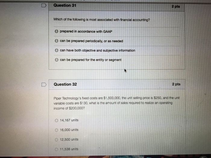 Solved D Question 25 2 pts Finished goods inventory is
