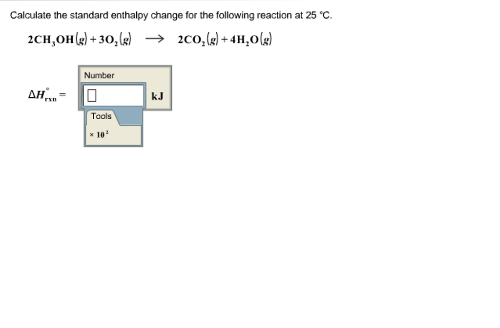 Solved Calculate The Standard Enthalpy Change For The | Chegg.com