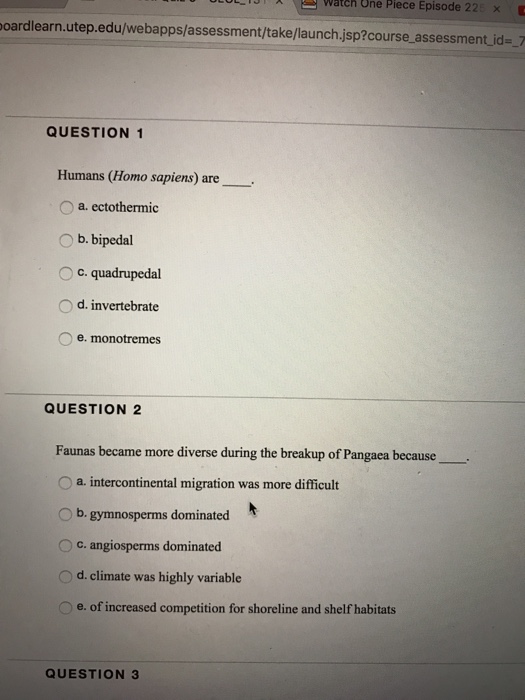 Solved Humans (Homo sapiens) are. ectothermic bipedal | Chegg.com