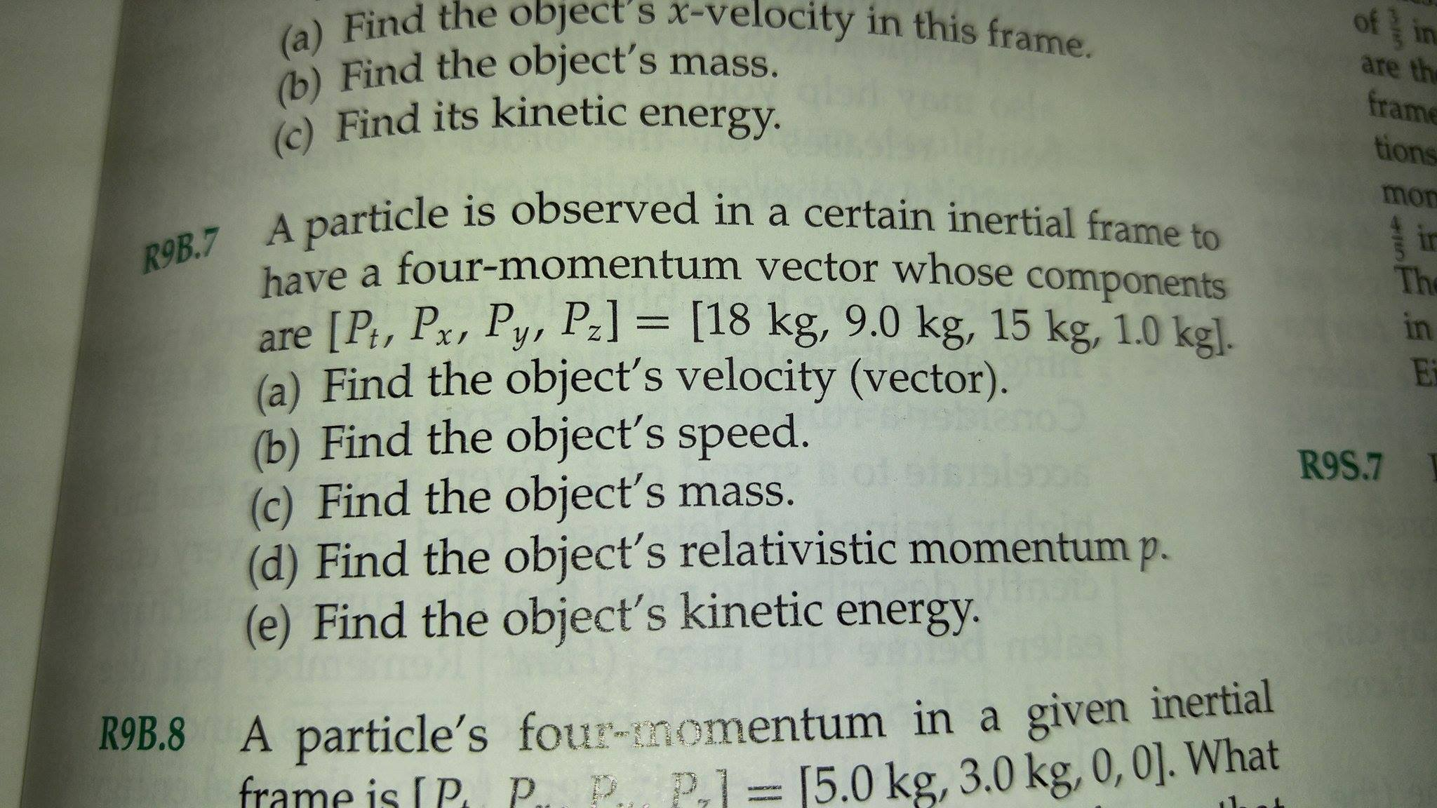 Solved I Need Help With Problem R9b7 In Six Ideas That 