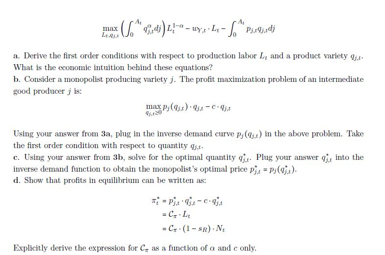 max-lt-ajt-jo-it-a-derive-the-first-order-conditions-chegg