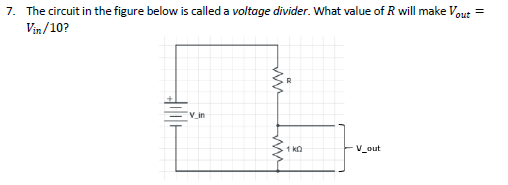 Solved The circuit in the figure below is called a voltage | Chegg.com
