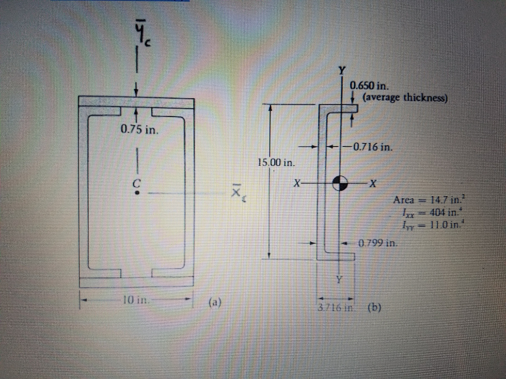 Solved A box beam is formed by welding together two steel