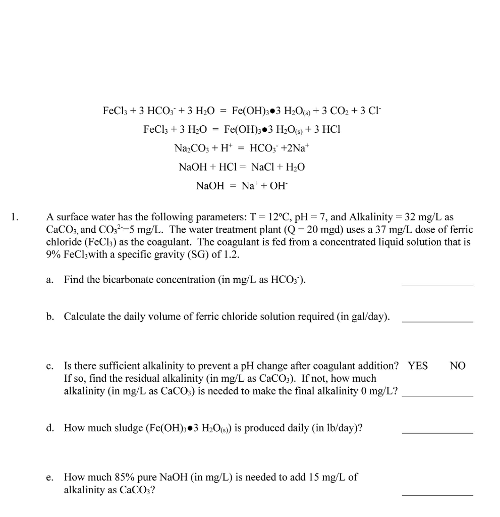Solved: FeCl3 + 3 HCO3 3 H2O - Fe(OH)3 3 H20) 3 CO2 + 3 CI... | Chegg.com