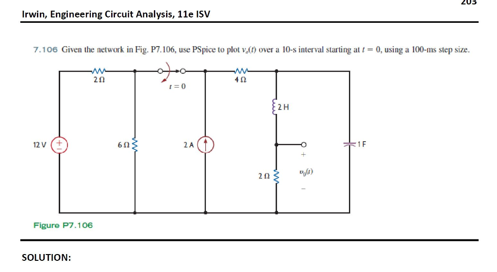 Solved ZU3 Irwin, Engineering Circuit Analysis, 11e ISV