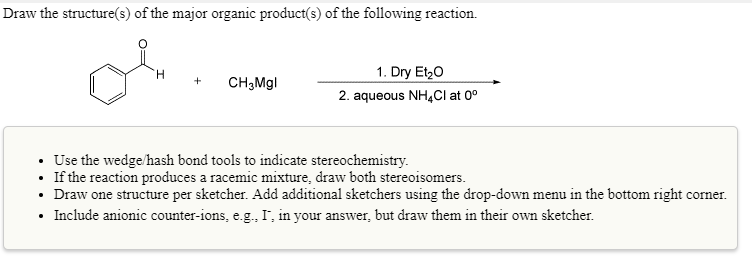 Solved Draw the structure(s) of the major organic product(s) | Chegg ...