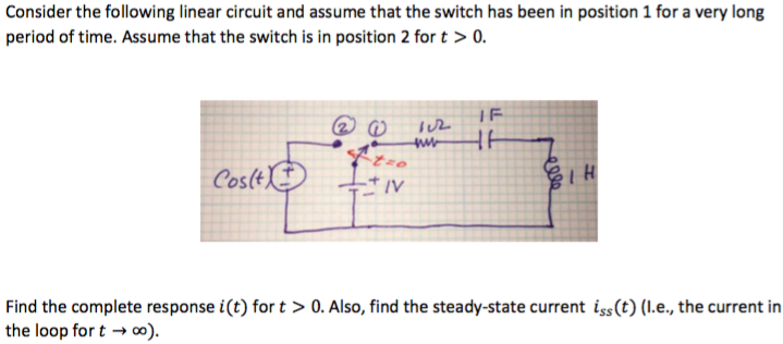 Solved Consider the following linear circuit and assume that | Chegg.com