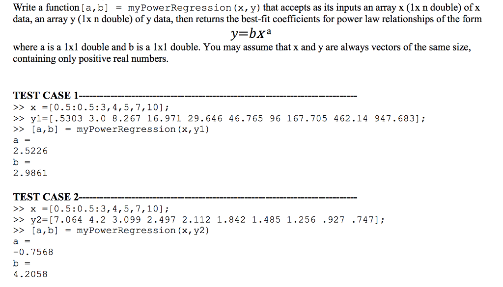 solved-write-a-function-a-b-mypowerreg-ression-x-y-chegg