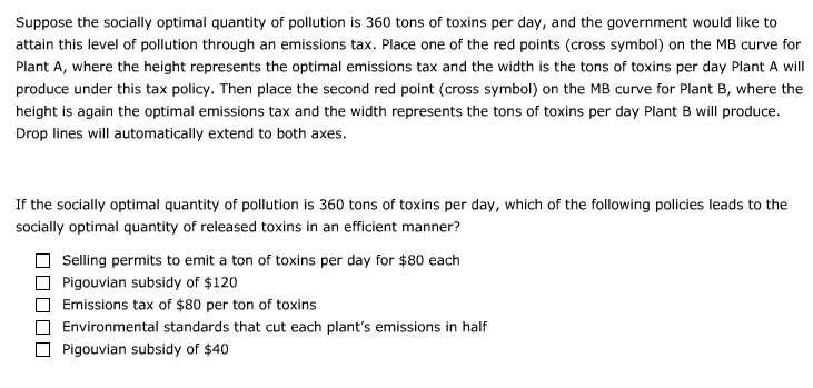 Solved Suppose there are two chemical plants that produce | Chegg.com