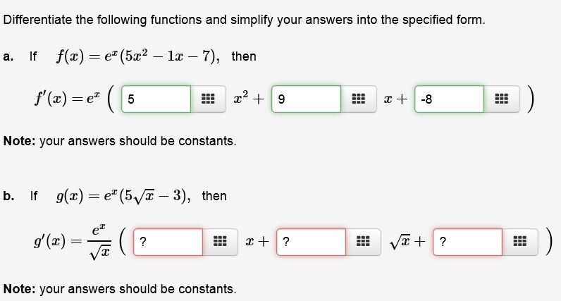 solved-differentiate-the-following-functions-and-simplify-chegg