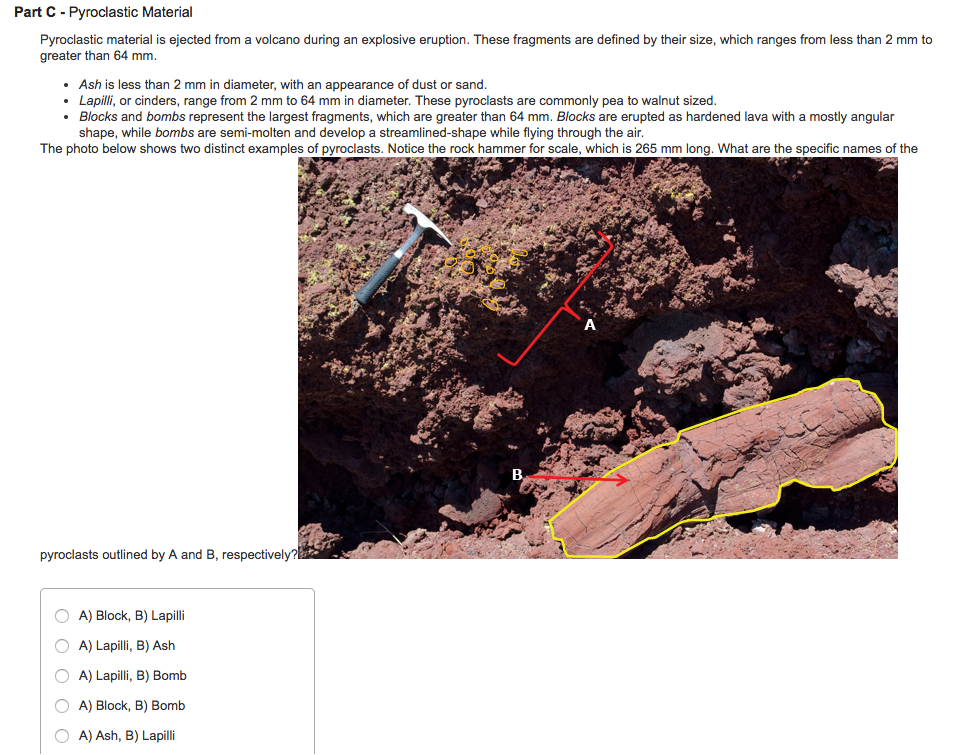 Solved Part D The composition of the rocks that make up | Chegg.com
