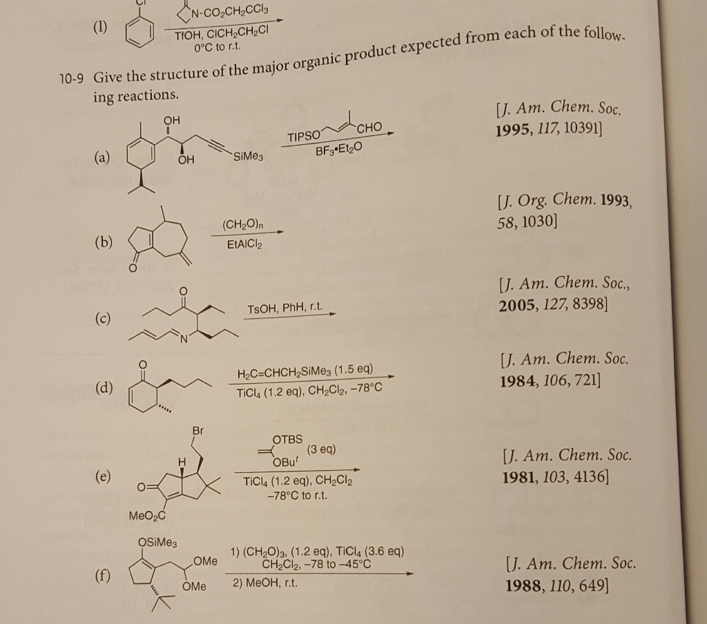 Solved Give The Structure Of The Major Organic Product | Chegg.com