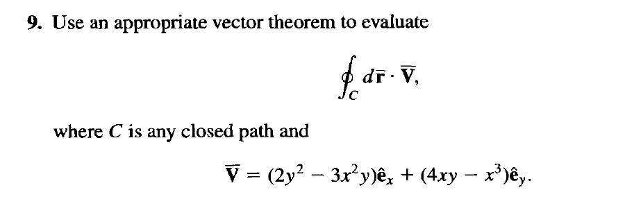 Solved Use an appropriate vector theorem to evaluate | Chegg.com