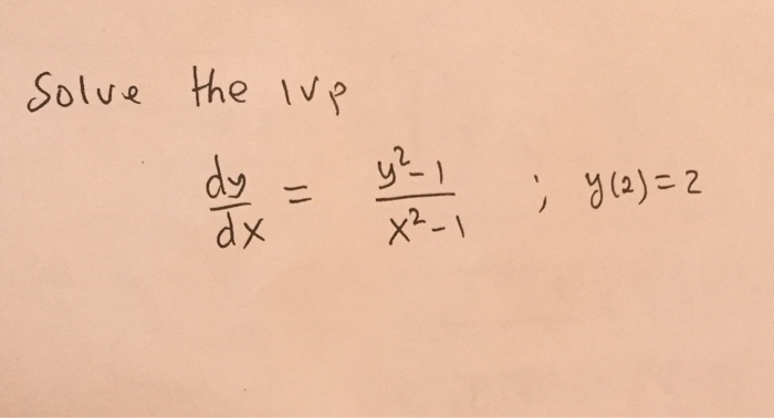 Solved Solve The Ivp Dy Dx Y 2 1 X 2 1 Y 2 2