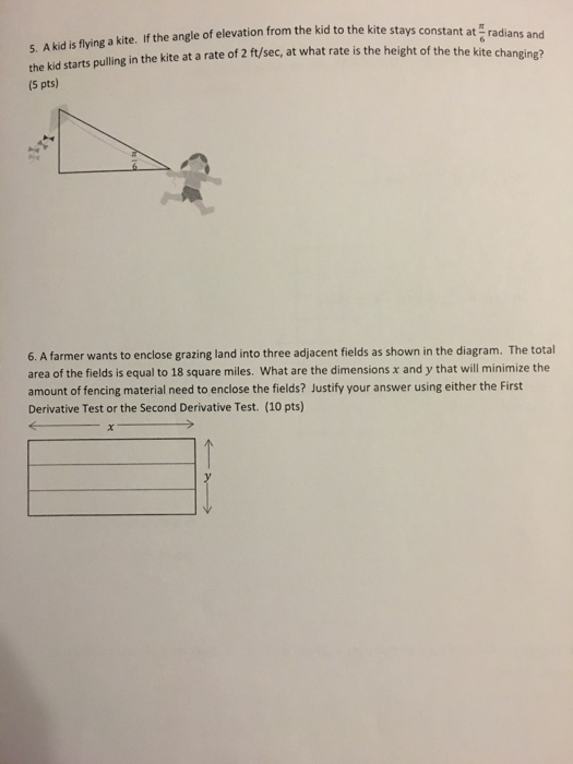 Solved A kid is flying a kite. If the angle of elevation | Chegg.com