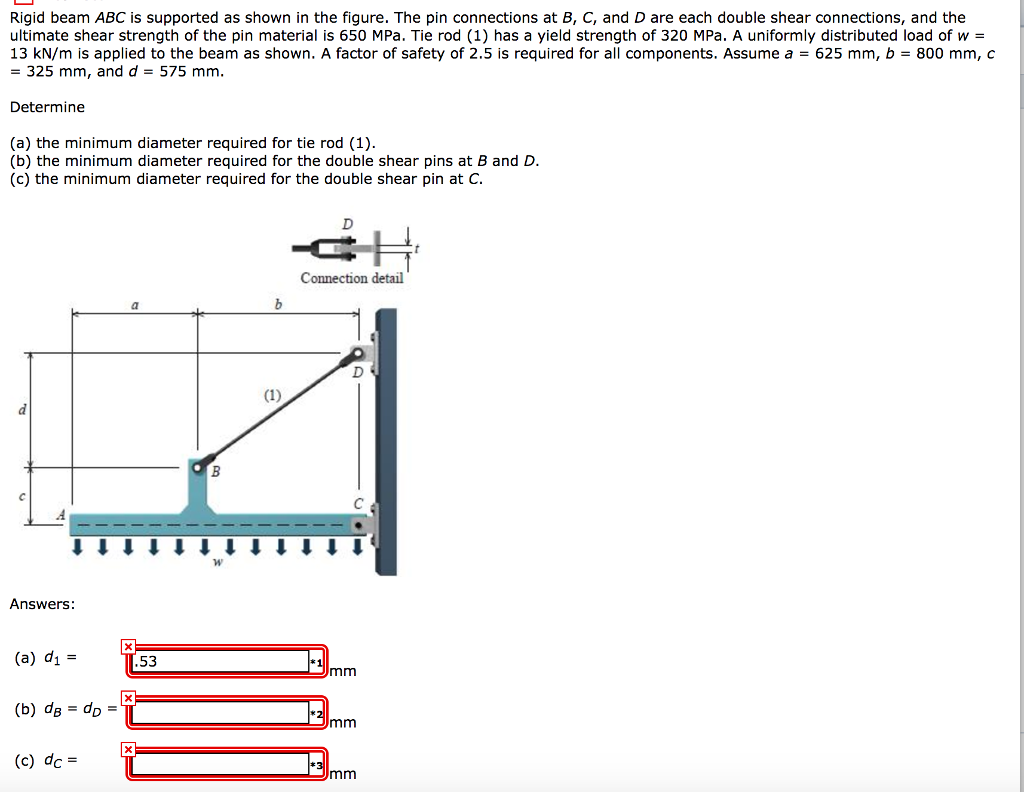 Solved Rigid Beam ABC Is Supported As Shown In The Figure. | Chegg.com