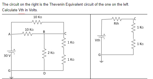 Solved On The Thevenin Equivalent Circuit Calculate Vth And 7521