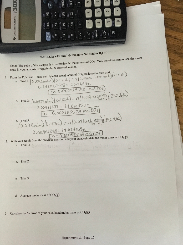 co2 molar mass