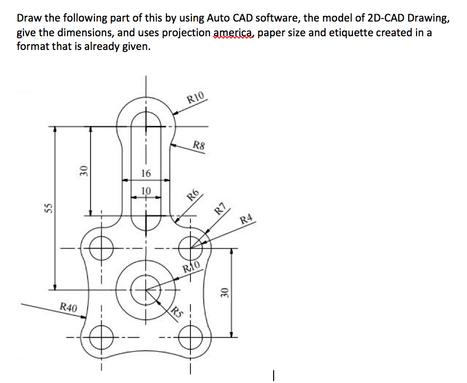 Draw the following part of this by using Auto CAD