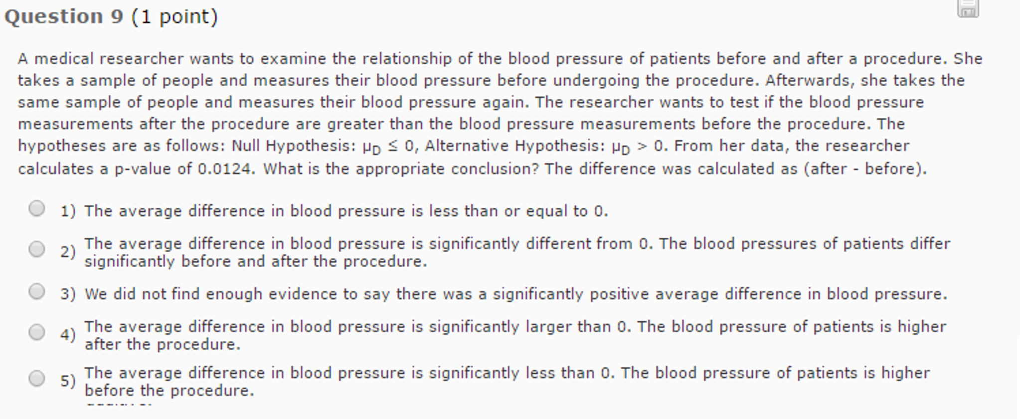 Solved A medical researcher wants to examine the | Chegg.com