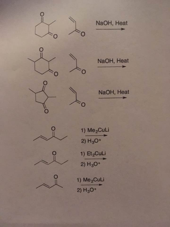 Solved Naoh Heat Naoh Heat Naoh Heat 1 Me2culi 2 H30 0177