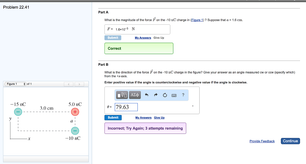 Solved What is the magnitude of the force F vector on the | Chegg.com