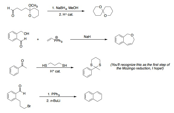 Solved Rightarrow^NaBH_4,MeOH_H^+ cat. + rightarrow^NaH | Chegg.com