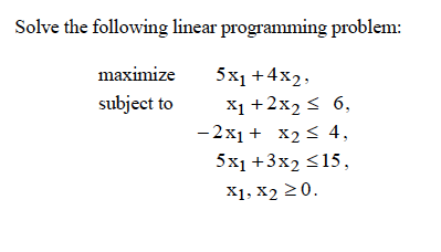 Solved Solve the following with Simplex method. At each | Chegg.com