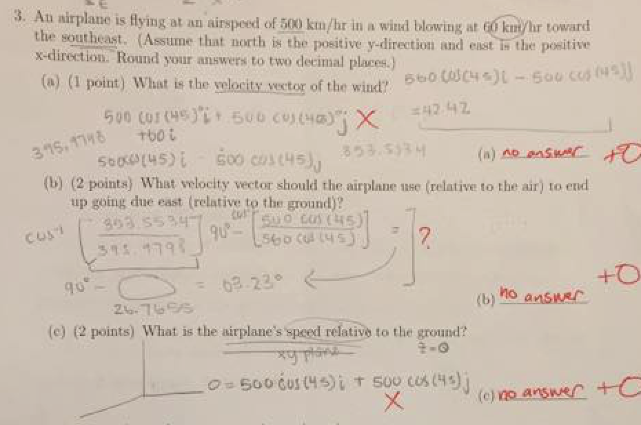 solved-3-au-airplane-is-flying-at-an-airspeed-of-500-km-hr-chegg