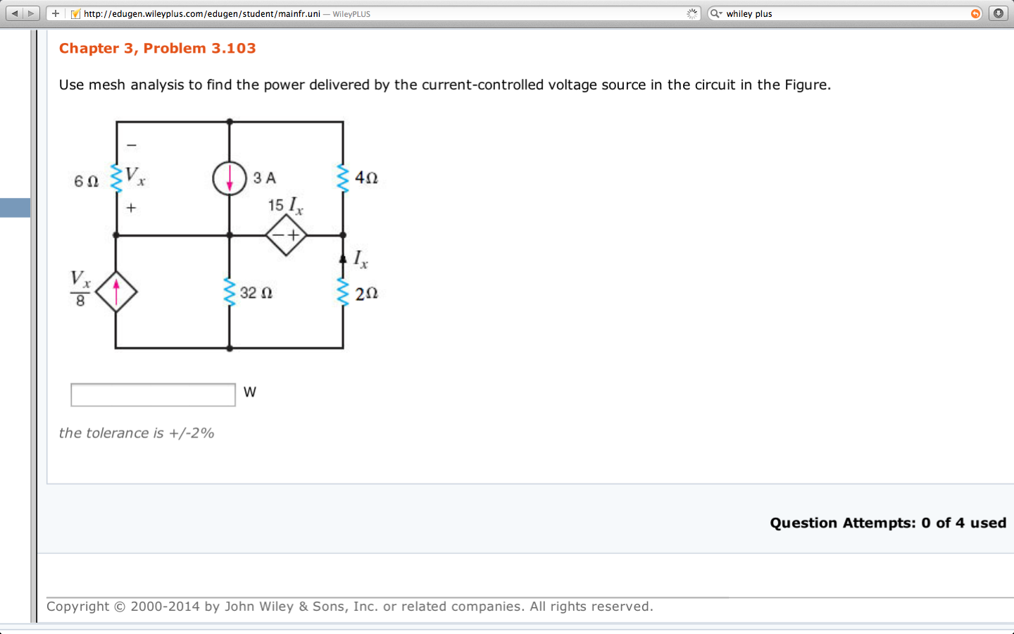 Solved Use Mesh Analysis To Find The Power Delivered By The | Chegg.com