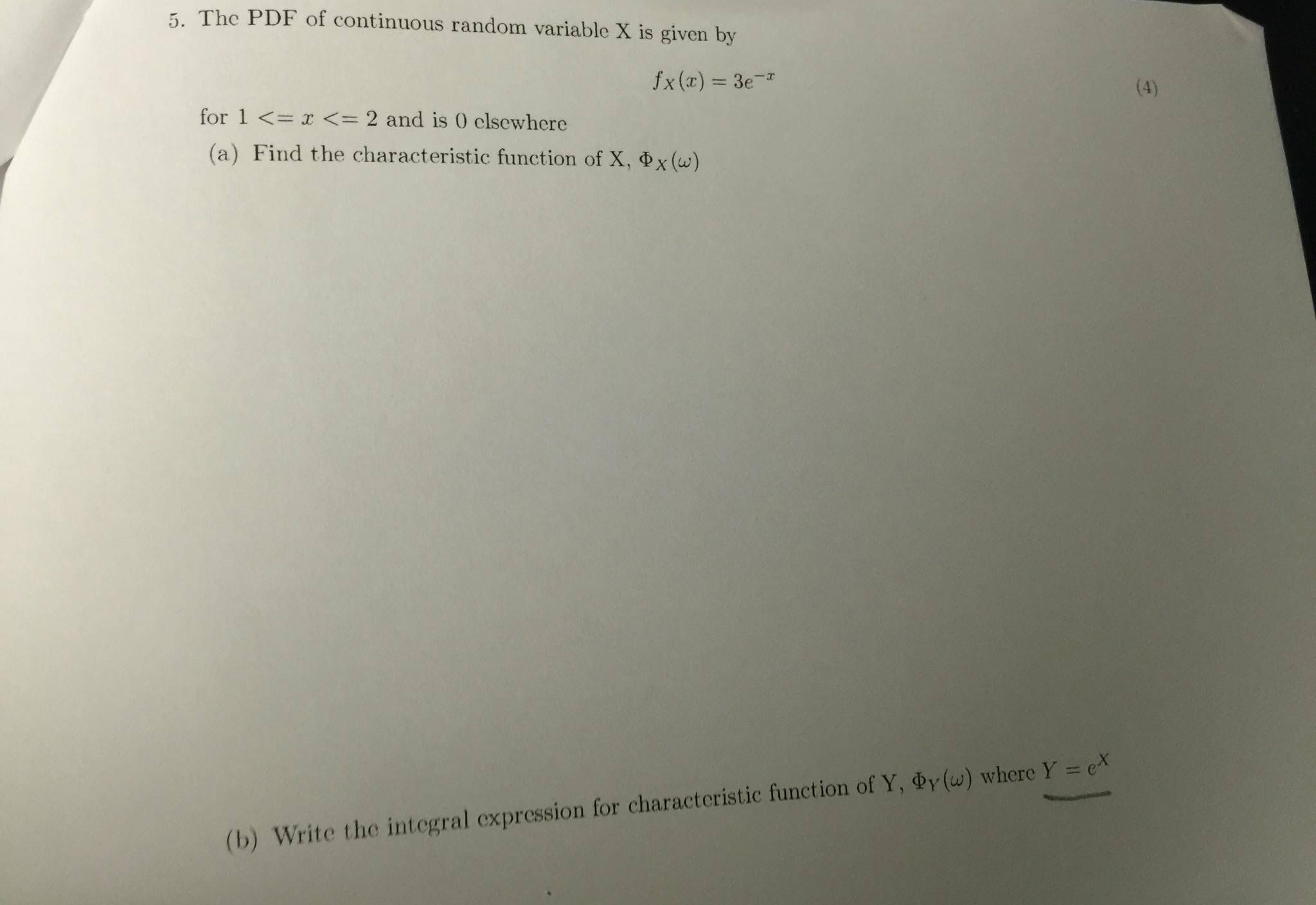 Solved The PDF of continuous random variable X is given by | Chegg.com