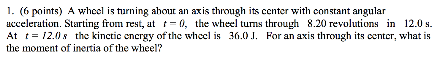 Solved A wheel is turning about an axis through its center | Chegg.com