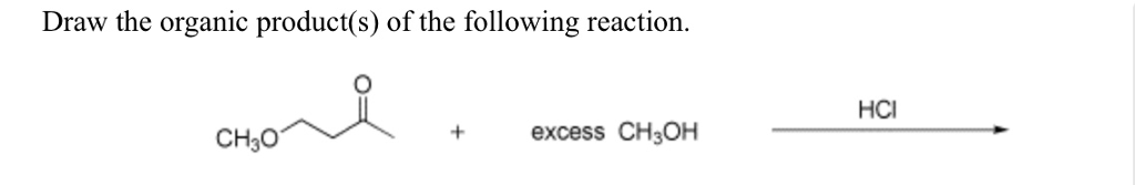 Solved Draw the organic product(s) of the following | Chegg.com