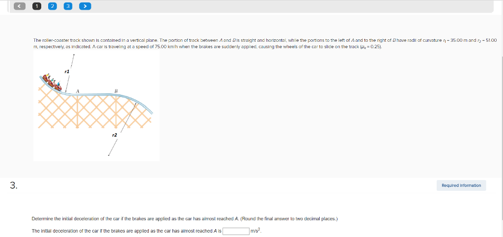 Solved The Roller-coaster Track Shown Is Contained In A | Chegg.com