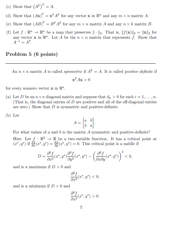 Solved Problem 2 (7 Points) Now We Will Include Pivoting | Chegg.com