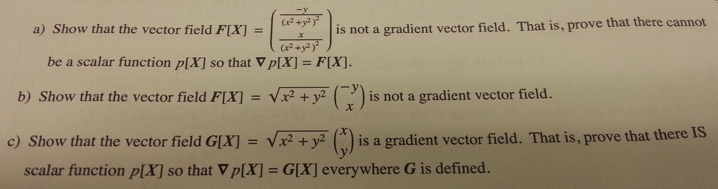 show that the gradient of a scalar field is a vector