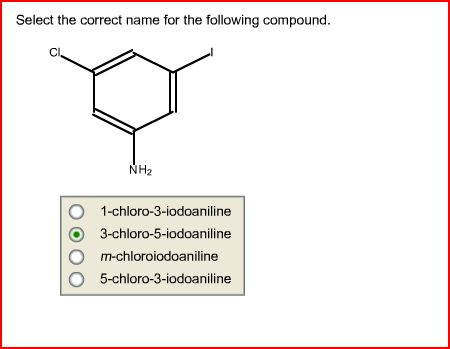 Solved Select The Correct Name For The Following Compound Chegg Com