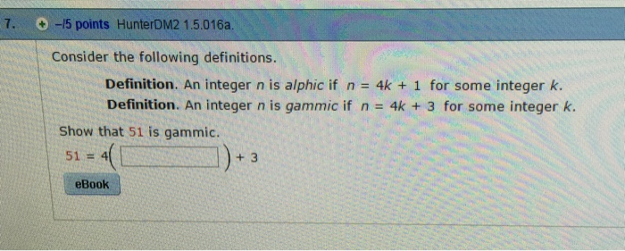 Solved Consider the following definitions. Definition. An | Chegg.com